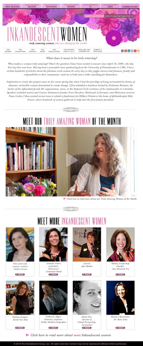 Inkandescent Women magazine: For women, by women, about women — Join the Revolution!
