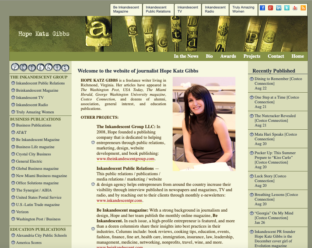 Meet Journalist and Author Hope Katz Gibbs
