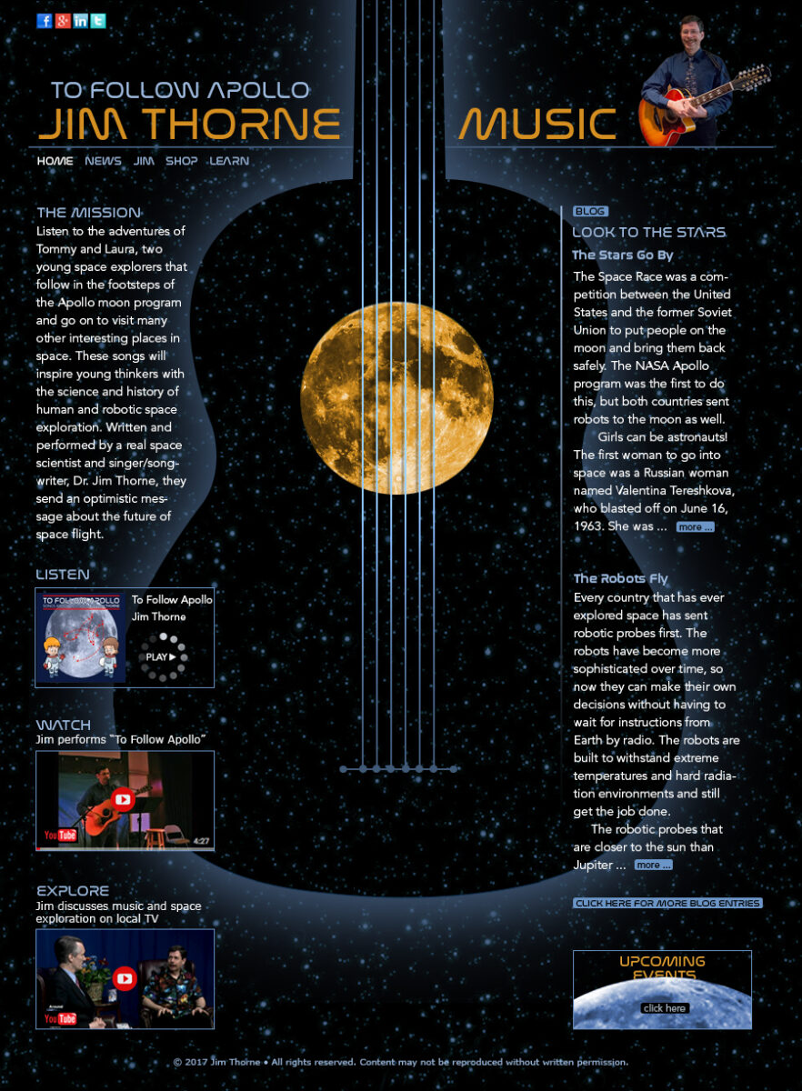 Jim Thorne Music: To Follow Apollo